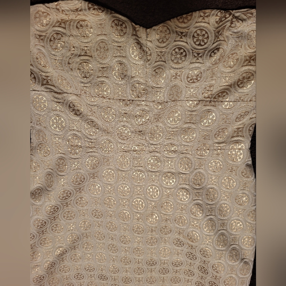 Gold Strapless Dress